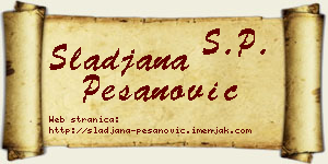 Slađana Pešanović vizit kartica
